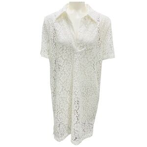 3.1 PHILLIP LIM WHITE RAINER STRETCH LACE MINI DRESS